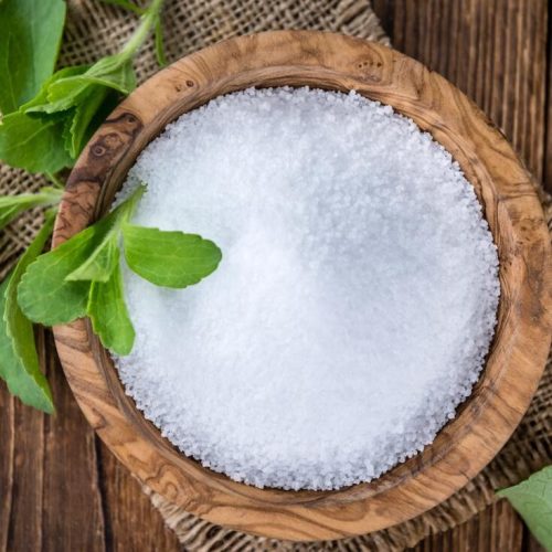 Stevia
Stevia is a natural sweetener and sugar substitute derived from the leaves of the plant species ‘Stevia Rebaudiana’.